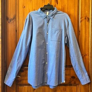 LULULEMON Men's Classic Blue Button-Up Shirt